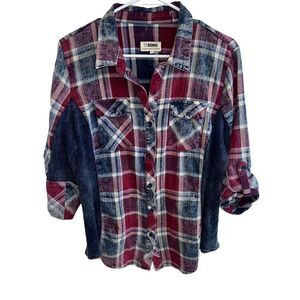 Ci Somo Plaid Collection Plaid  Button up shirt